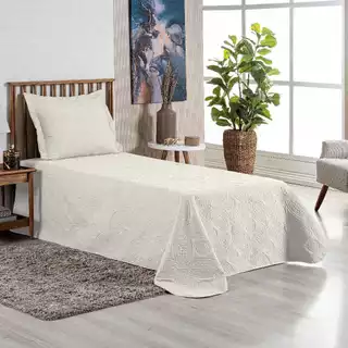 Kit Cobre Leito Mimo Colcha Solteiro 2 Peças Dupla Face