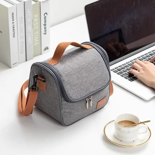 Bolsa Térmica Com Alça Feminina Masculina Marmita Lanche Bebida Lancheira Portátil Trabalho Fitness