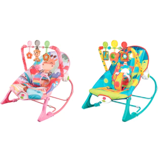 Cadeira de Descanso Vibratória e Musical Bebê Baby Galzerano e DM Toys