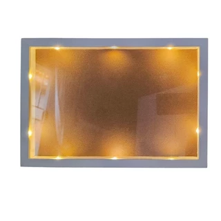 Quadro moldura caixa alta 20x30 (A4) com iluminação, profundidade ideal para Quilling, Scrapbook ou Bordados