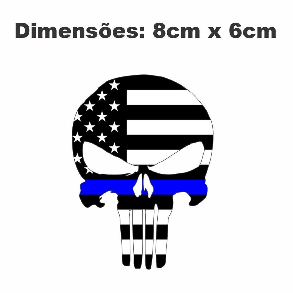 Adesivo Polizia Bandiera Americana Adesivo Bandiera USA Con Linea Blu Sottile - Decalcomania Per Forze Dell'ordine, Polizia Adesivo Thin Blue Line - Foto 9