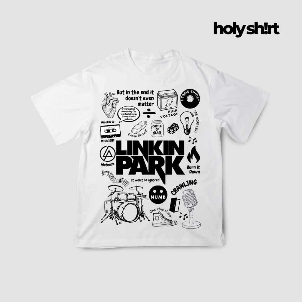 Camiseta Algodão Unissex Linkin Park - Songs