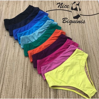 Calcinha de Biquíni Alta, modelo básico largo, calcinha de biquini básica alta larga em Oferta na Shopee