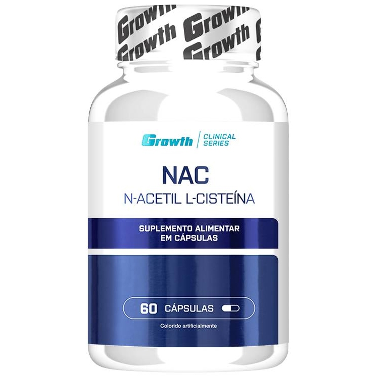 NAC - (N-Acetil L-Cisteína) 60 Cápsulas - Growth Supplements