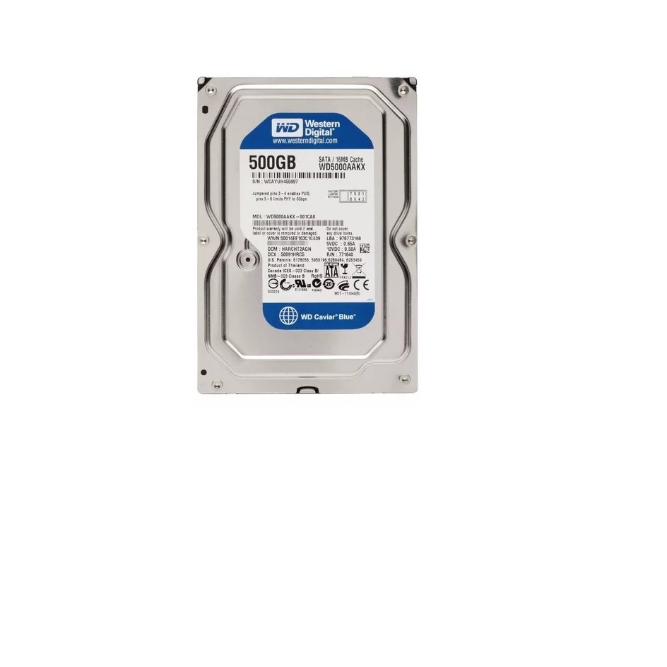 HD Disco Rígido Interno WD 500GB WD5000AAKX - Wd500 - para computador - Garantia - Dvr
