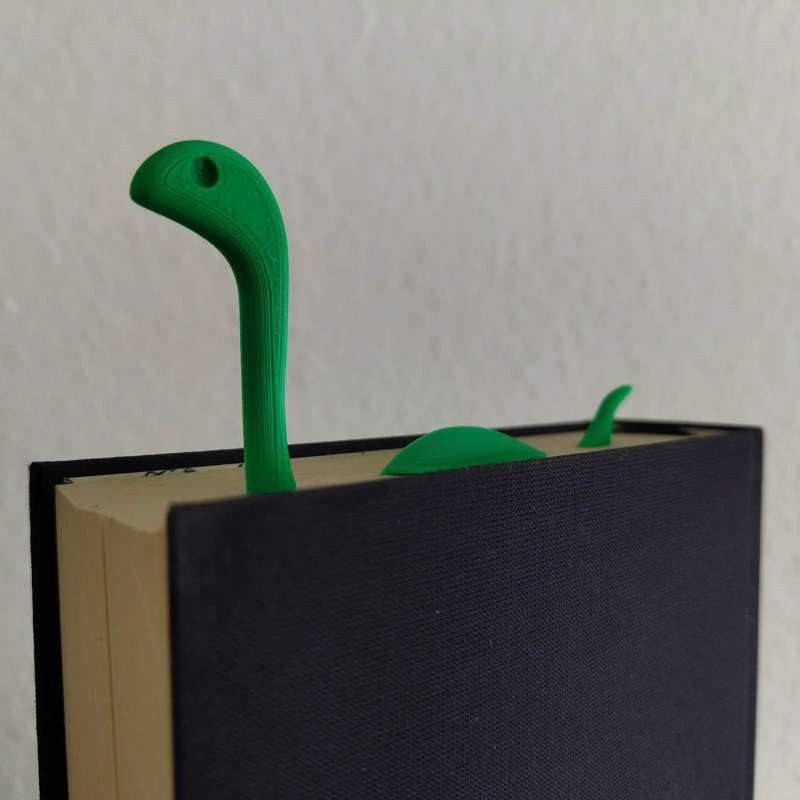 markunnページ Marca páginas Marcador criativo do monstro do Lago Ness Pasta de