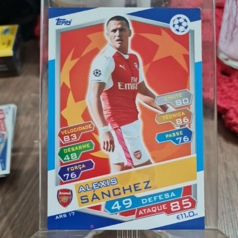 Card ARS17 ALEXIS SÁNCHEZ ARSENAL FC da Coleção Match Attax