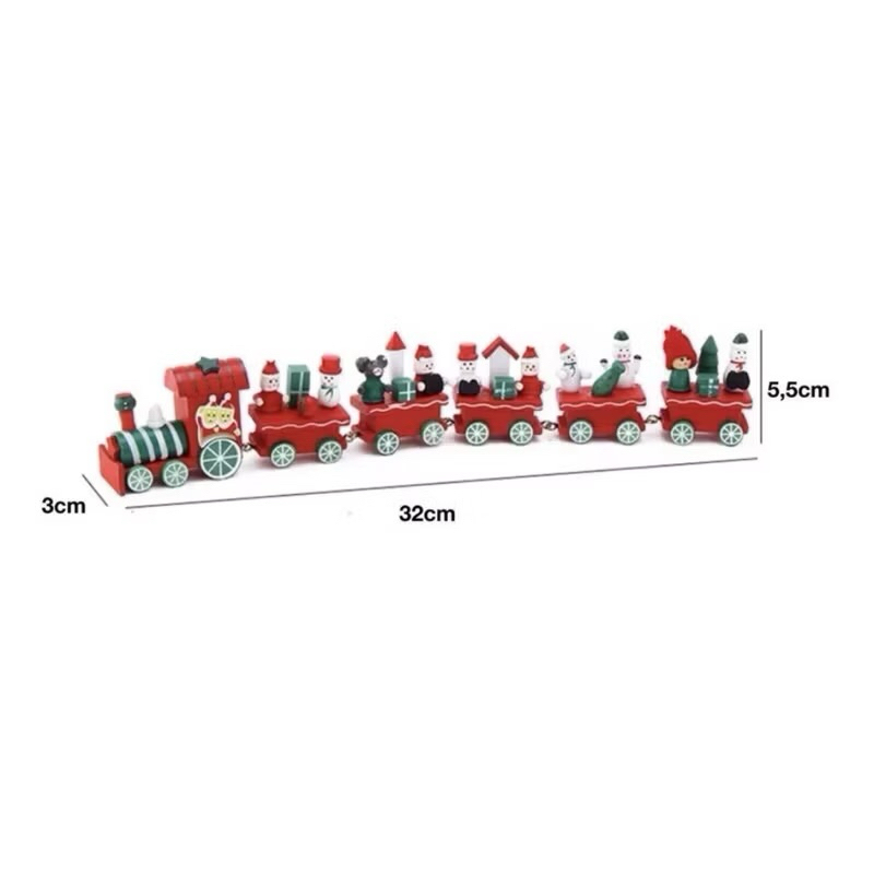 Trenzinho de natal 32cm enfeites de natal