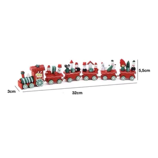 Trenzinho de natal 32cm enfeites de natal