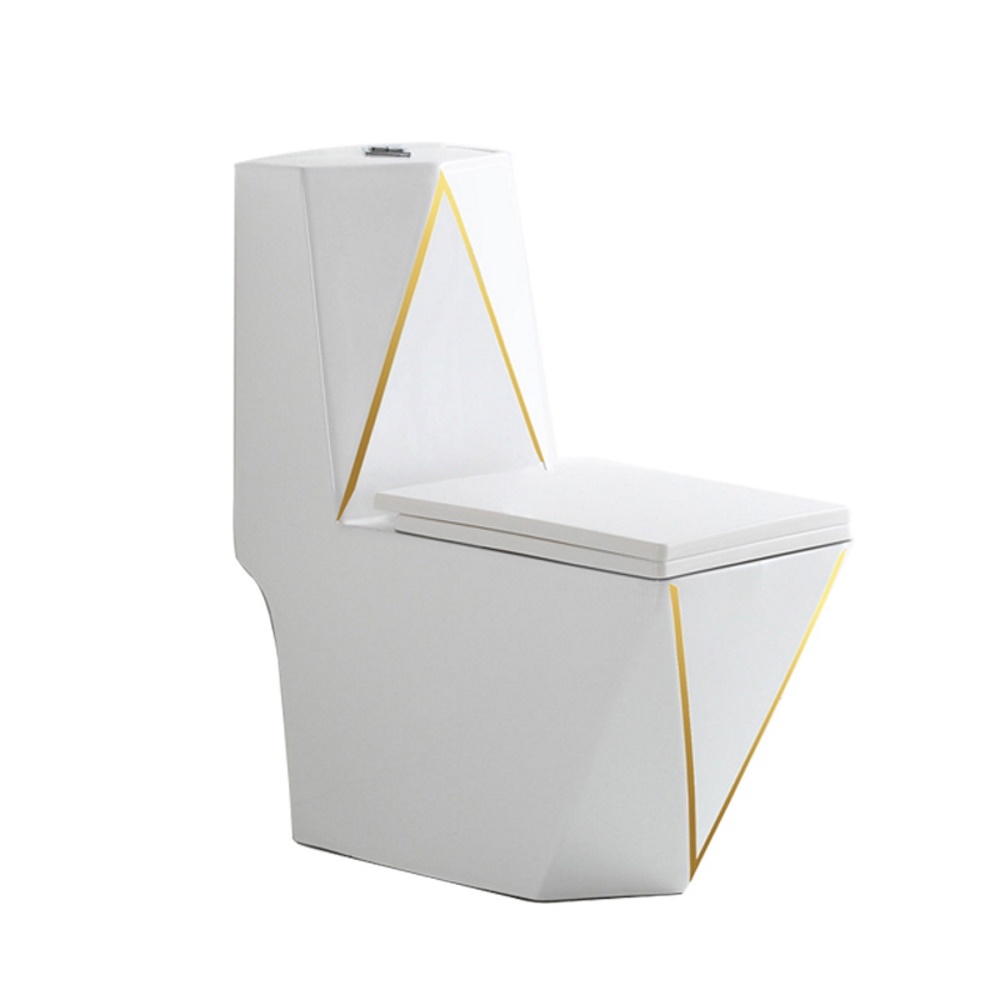Vaso Sanitário Acoplado Monobloco Imperial Diamond Gold