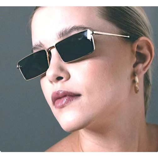 Óculos de Sol Quadrado Retrô lentes coloridas tendência Moda Feminina Masculina