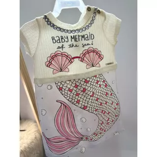 Vestido Infantil Bebê Animê com tapa fraldas