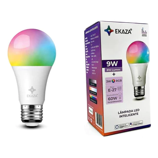 Lâmpada Inteligente Rgb Smart LED Bulb Alexa e Google Home Ekaza
