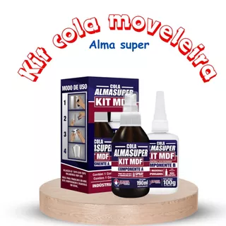 Kit Cola Adesivo Instantânea Para Mdf + Catalizador 100g Almasuper Baungarten - Almata quimica
