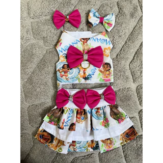 Roupa Pet Personagem Moana, Roupa para Cachorro.