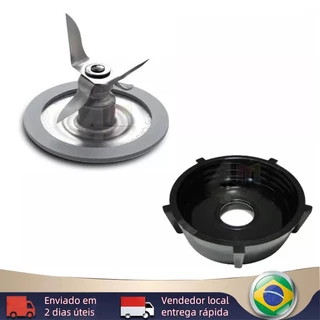 [BR Envio imediato] Kit Compatível Oster - Base 5 Quinas + Faca 4 Lâminas C Anel