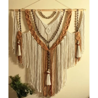 Decoração de Parede Macramê Terroso Boho