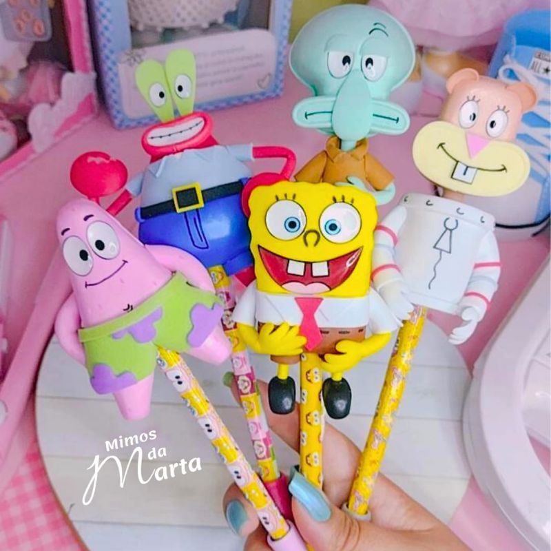 Canetas de eva dos personagens Bob Esponja | Shopee Brasil