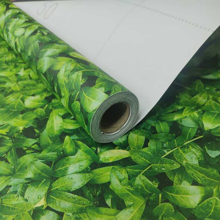 Imagem do produto Papel de Parede 3D Folha Verde 5 METROS x 45CM Adesivo Autocolante para Sala, Quarto 2