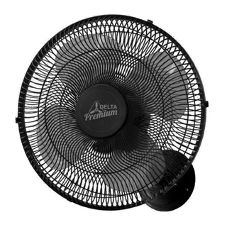 Ventilador Oscilante De Parede Premium 50cm Bivolt Venti-Delta Preto