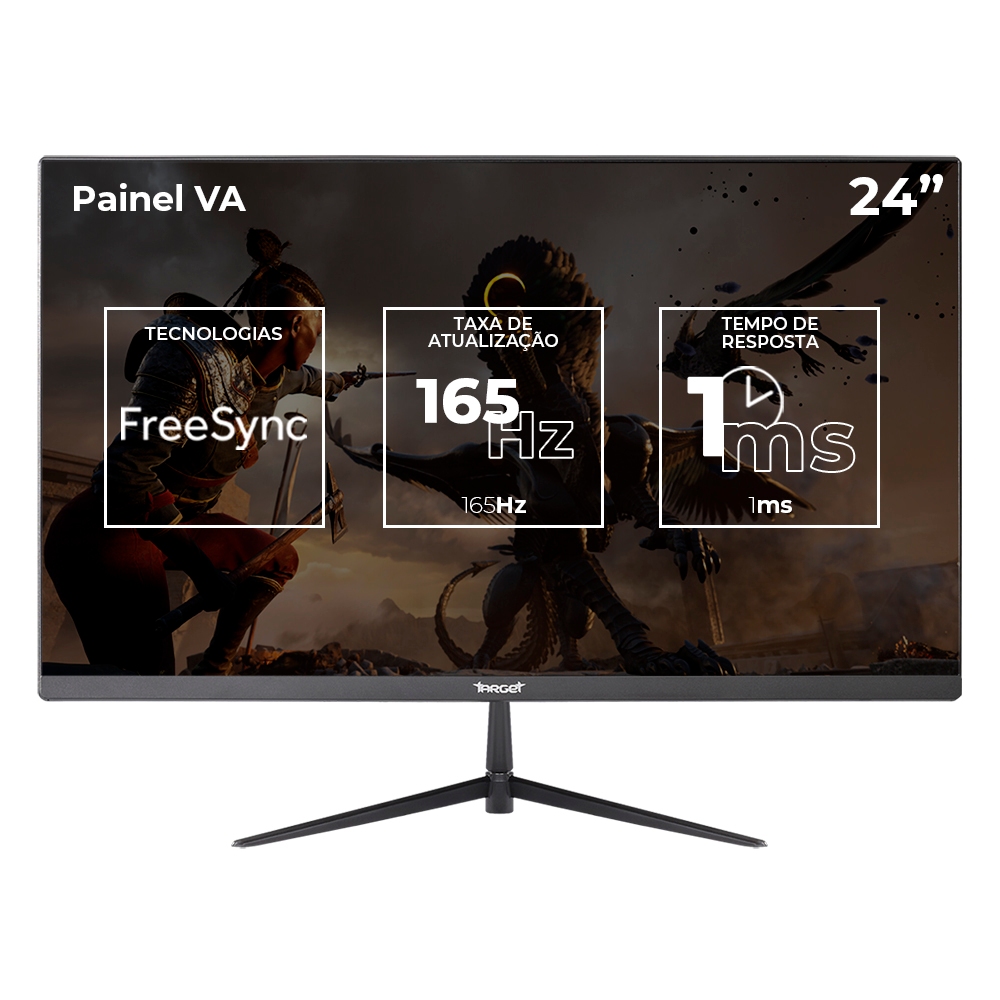 Monitor Gamer TGT Altay T4H, 24 Pol, VA, FHD, 1ms, 165Hz, FreeSync, HDMI/DP, TGT-ATT4H-BL02