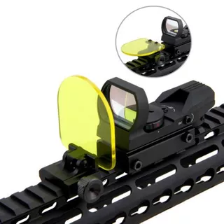 Protetor red dot e luneta - 2 lentes - 3mm - base em metal