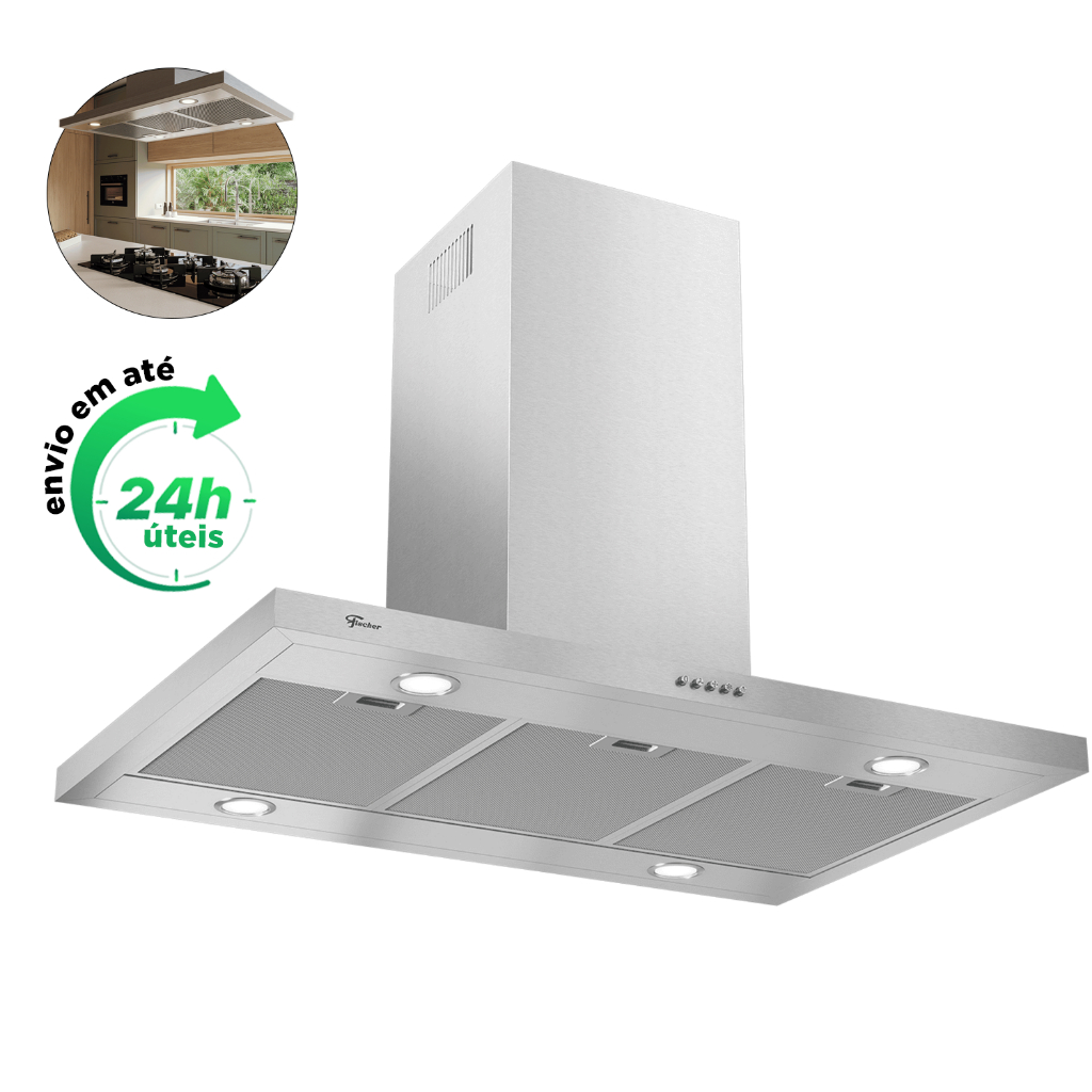 Fischer Coifa Ilha na Black Friday 2025 | BuscaProdutos