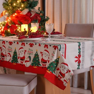 Toalha de Mesa Natal Linhão Retangular 6 Lugares Premium. ALTA QUALIDADE ! 2.00 X 1.40