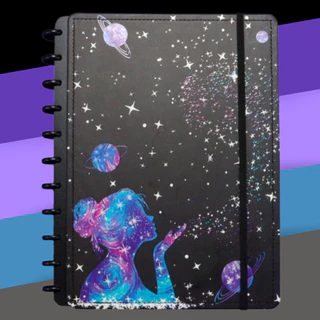 Caderno Inteligente Capa Dura 80 Folhas Poeira das Estrelas