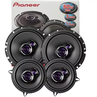 Kit Auto Falante Uno Palio Pioneer 5 E 6 Pol 200w Traseira Dianteira Carro Som Gol Palio Celta Uno