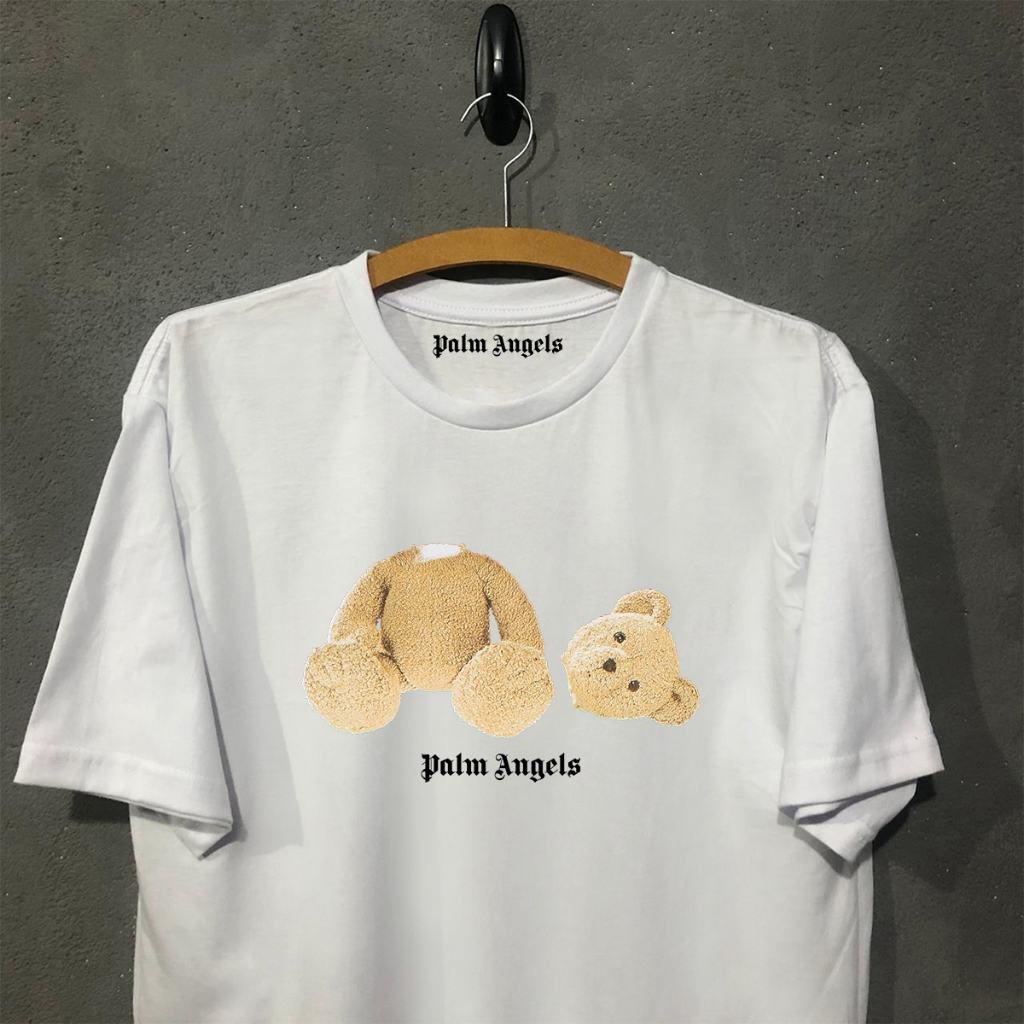 Camiseta Palm Angels Bear oversized streetwear algodão ursinho