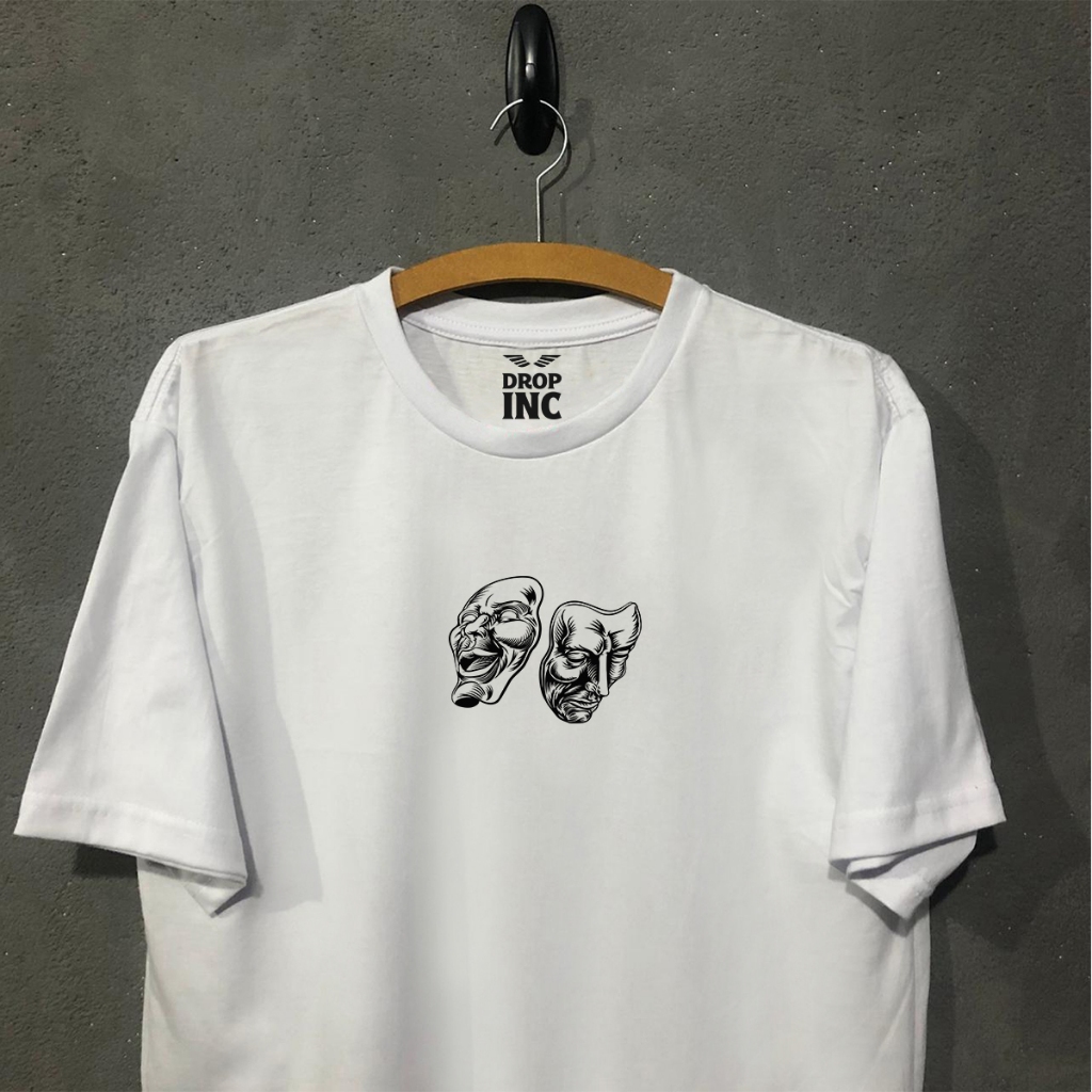 Camiseta Cry Now Laugh Later Máscaras oversized streetwear Camiseta Cry Now Laugh Later Máscaras oversized streetwear