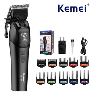 Máquina De Cortar Cabelo Profissional Kemei KM-1858 Para Homens-Corte De Sem Fio Com Lâmina DLC