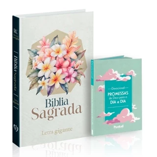 Kit Luz do Caminho | Bíblia Letra Gigante Arc PPM + Devocional