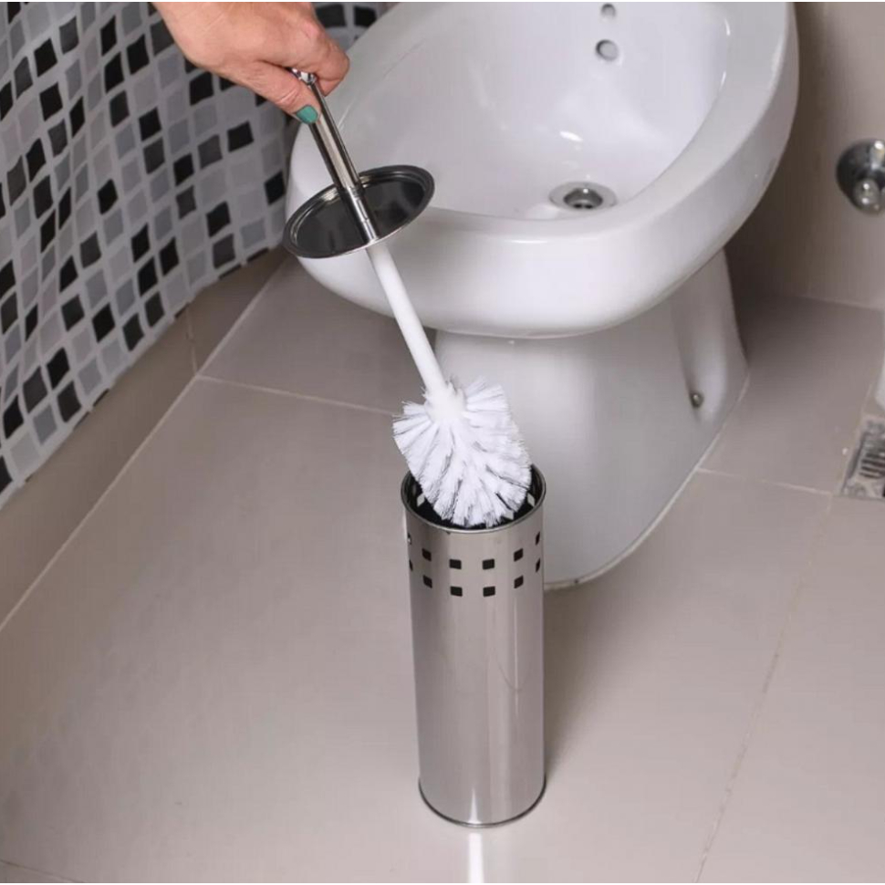 Escova Sanitária Inoxidável Cerda de Nylon Não Enferruja - Envio Imediato