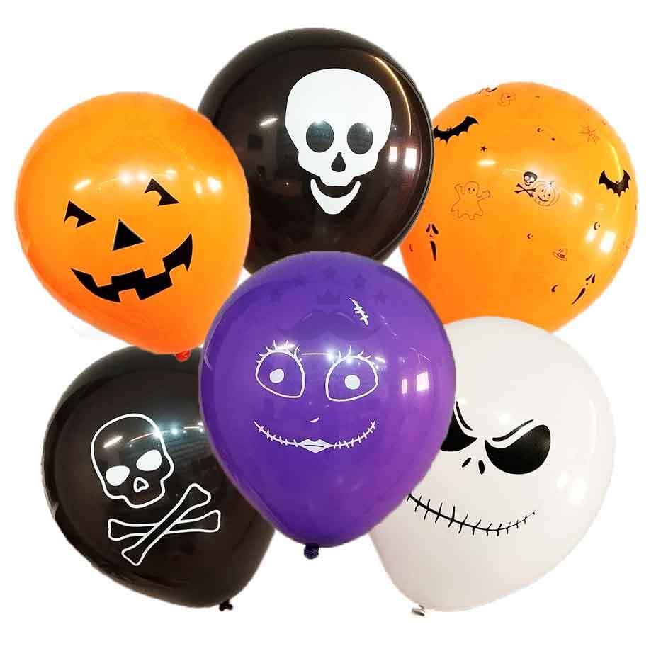 25 Balões Bexigas para Festa Halloween dia das Bruxas Número 9 ...