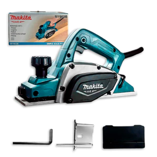 Plaina Elétrica Makita 500 Watts Manual para Desbaste Tábuas Vigas Madeira 82mm 3.1/4 M1902B em Oferta na Shopee
