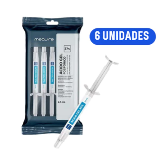 Kit C/ 6 Condicionador Ácido Fosfórico 37% Esmalte Dentina