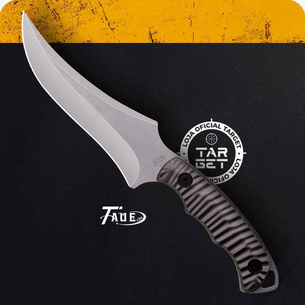 FACA EM AÇO INOX FULL TANG LINHA SPECIAL COM BAINHA CHURRASCO COZINHA PESCA LÂMINA AFIADA TAUE RMB D