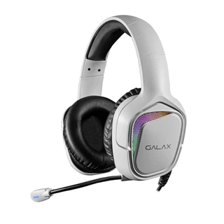 Headset Gamer 7.1 USB Galax Sonar-04 Rgb Pc xbox play Branco Jogos Fone Microfone Garantia