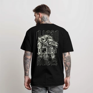 Camiseta Masculina Blusa Lion Of Judah Camisa Street Wear Manfinity T-Shirt 100% Algodão