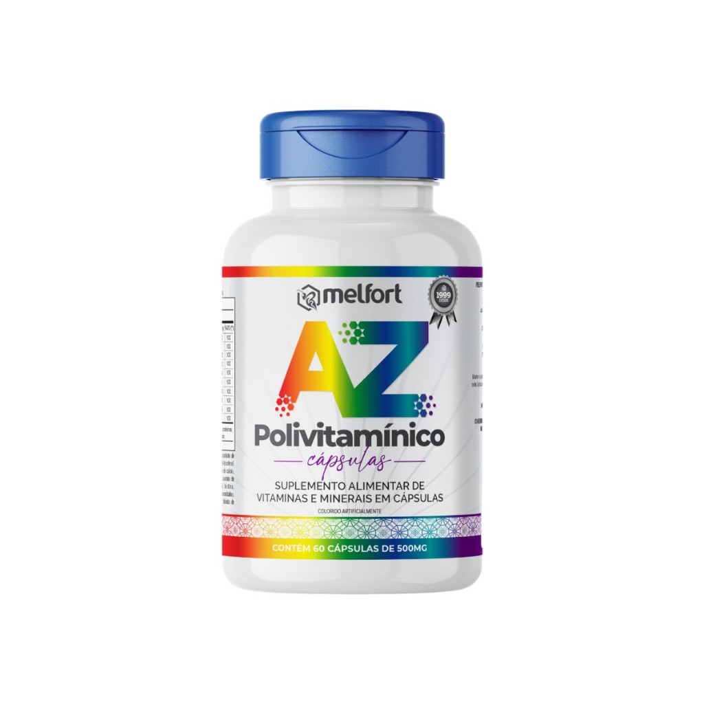POLIVITAMINICO AZ 500 MG 60 CAPS | Shopee Brasil