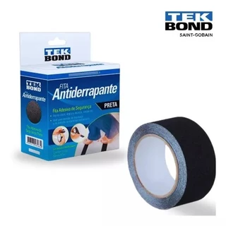 Fita Antiderrapante Adesiva Preta Box Banheiro Áreas Úmidas Escada - Tekbond