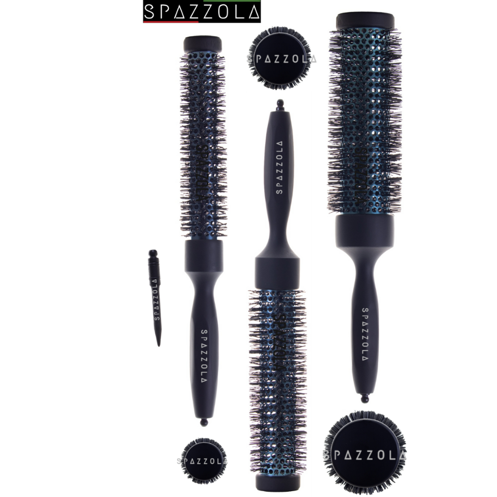 Kit 3 Escovas Profissional Longa Vazada Para Modelar Cabelo | Shopee Brasil