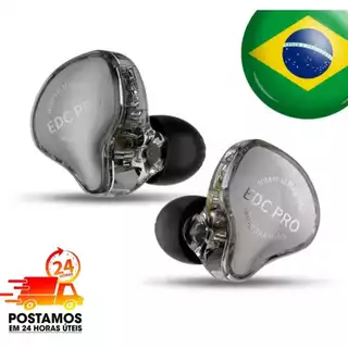 Fone de Ouvido KZ EDC PRO Retorno de Palco Som Profissional Original