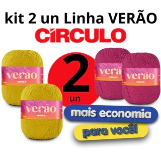 KIT 2 UN Fio Linha VERÃO CÍRCULO 150G 366M em Oferta na Shopee