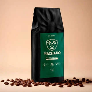 Café Grãos 1 kg Especial 100% Arábica Torra Média Sul de Minas - Machado