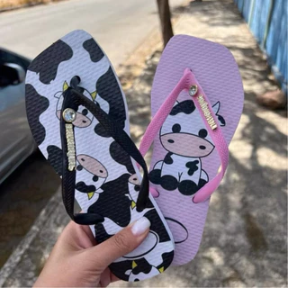 Chinelo Feminino Pingente Personalizado Super Macio