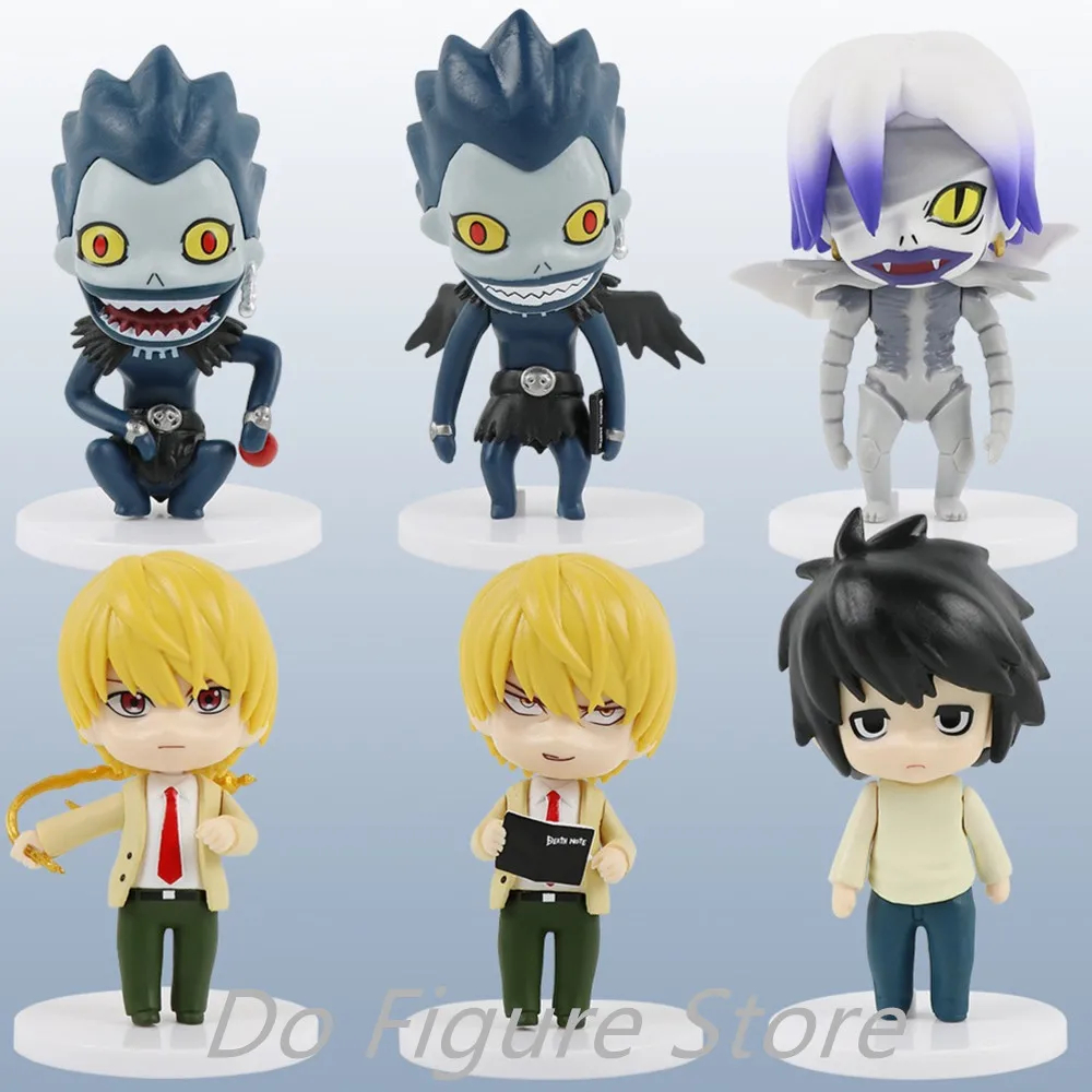 Action Figure Death Note | Light Kira Ryuk L Ren | Shopee Brasil