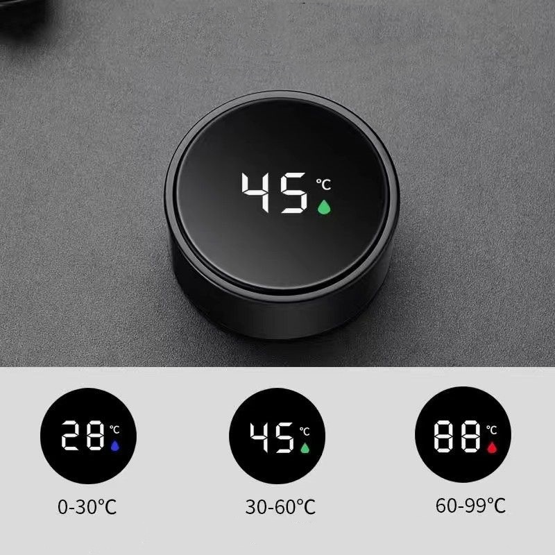 Tampa isolante do copo Inox Inteligente Com Medidor De Temperatura Ideal Para Viagens Escritório